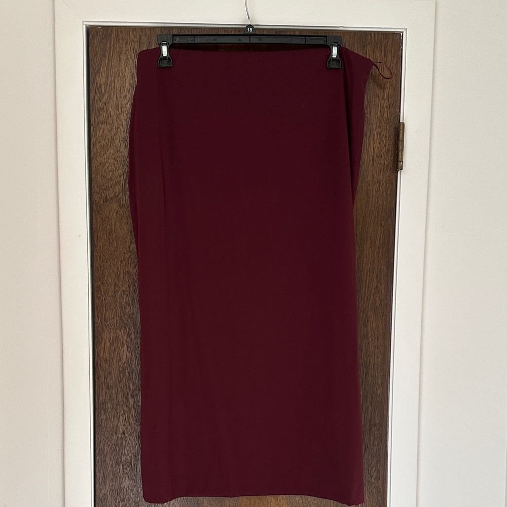 NWOT: Alex Marie JetSet-Tech Elegant Burgundy Women's Skirt